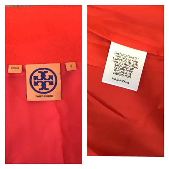 Tory Burch 2 Rosin 100% Brushed Wool Skirt - Picture 6 of 7